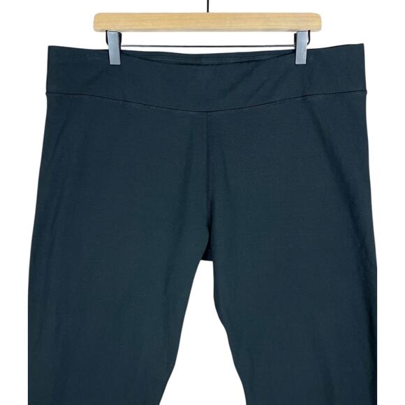 Pact Cropped Straight Leg Pants Black Women’s 3XL Pull-On Organic Cotton Casual - Picture 2 of 8